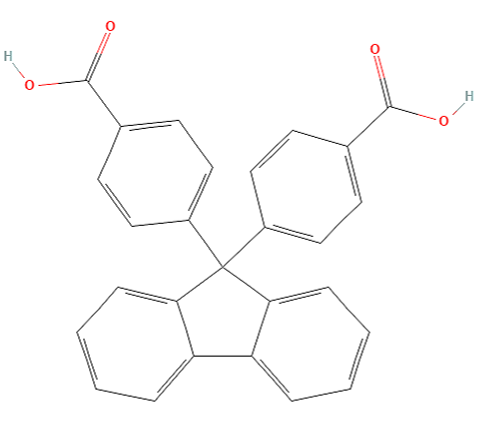 4-[9-(4-carboxyphenyl)fluoren-9-yl] benzoic acid [BPAF (N-1)]